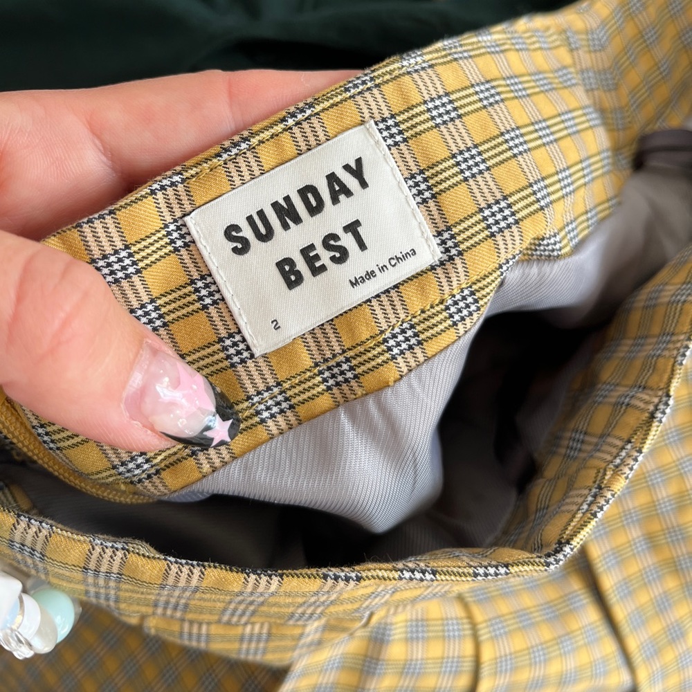 Aritzia Sunday best plaid skirt